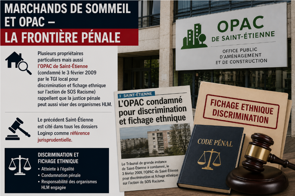 MARCHANDS DE SOMMEIL ET OPAC - LA FRONTIERE PENALE